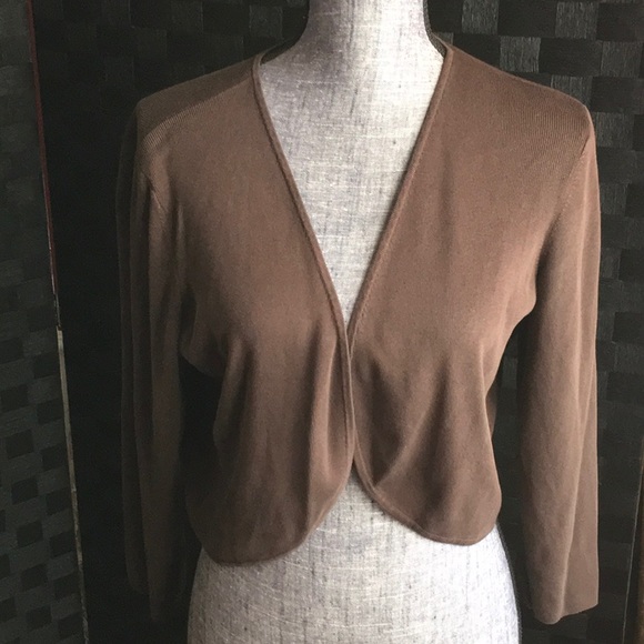 Ann Taylor Sweaters - Brown Cardigan Sweater Bolero Style